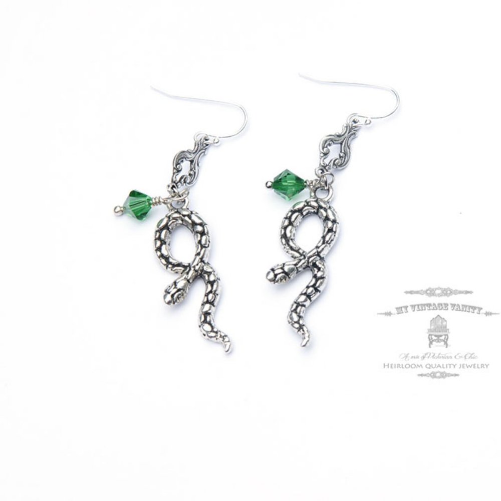 Slytherin Harry Potter Inspired Earrings